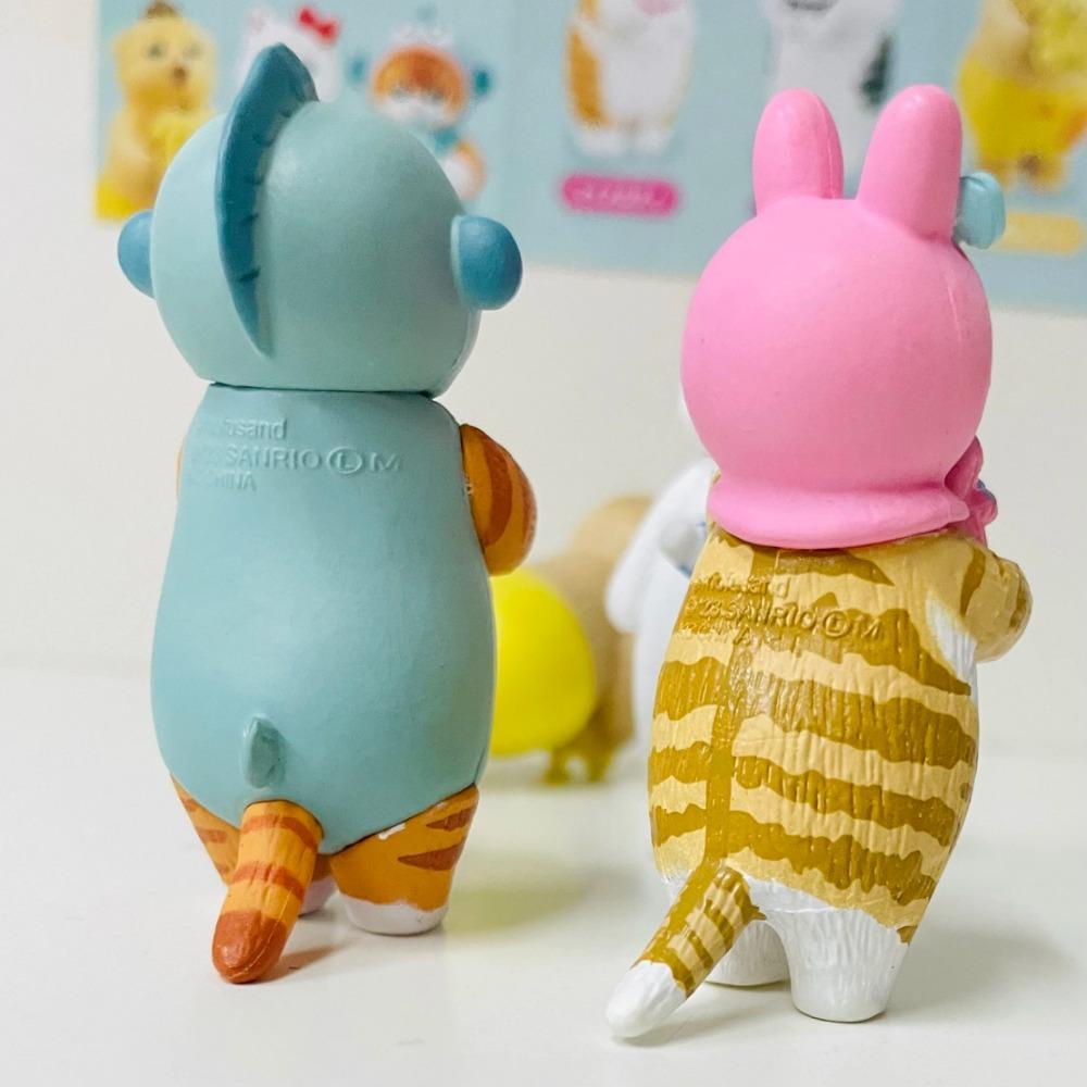 Mofusand X Sanrio Кошка-акула Косплей Sanrio Blind Box Kuromi Cinnamoroll Фигурки персонажей Игрушка Украшения Куклы Поклонники Детский подарок