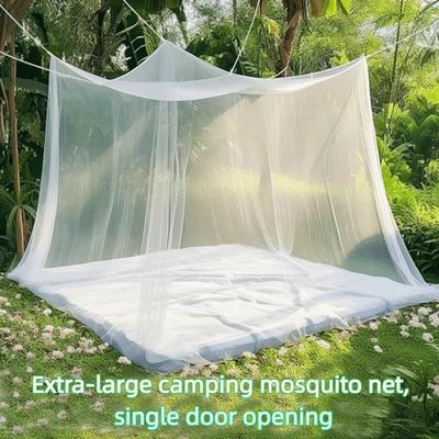 Square Shape Outdoor Camping Mosquito Net Large Outdoor Camping Tent Mesh  Bedroom Use