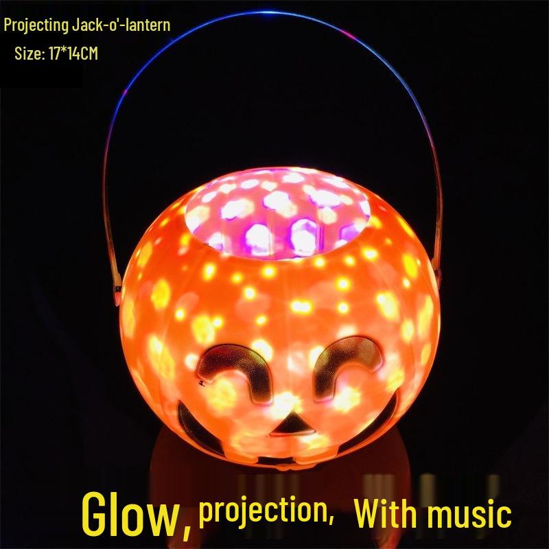 Spooky Halloween Ghost Tree Light: Pumpkin Lantern & Ghost Face Decoration