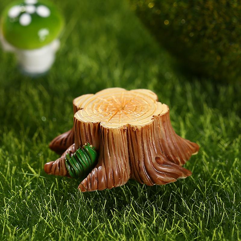 ZAKKA Creative Resin Tree Stumps for Moss Micro Landscaping Ornaments