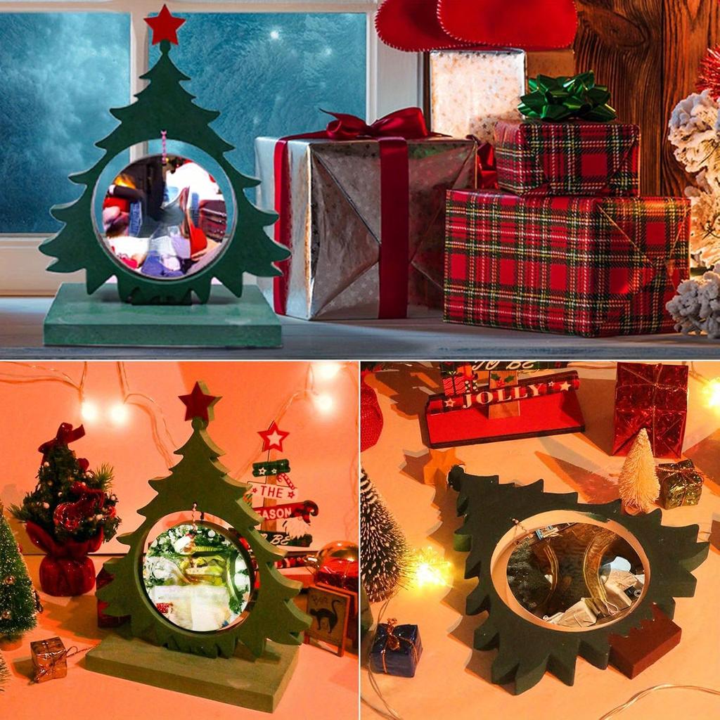 Photo Frame Resin Mould, Large Christmas Tree Resin Mould, Photo Frame Silicone Epoxy Casting Mould, Unique Resin Art Moulds, Christmas Ornament Mould