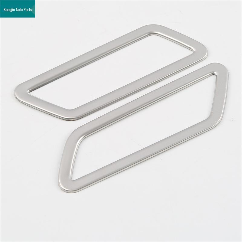 Silver Stainless Steel Interior Rear Anti-Kick Frame for Volkswagen T-Cross 2018 Model