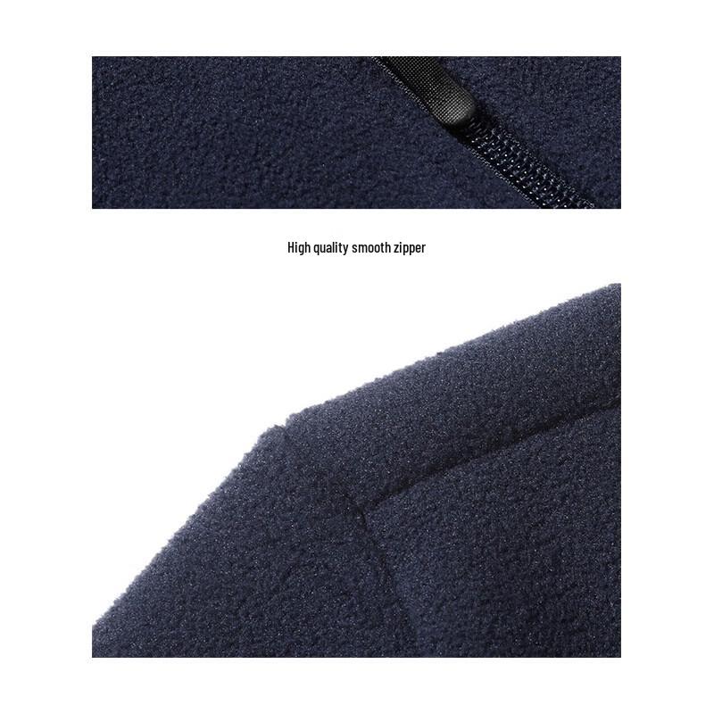 TUCANO Men's Autumn/Winter Plus Size Fleece Stand Collar Zip Jacket