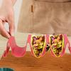 Taco Tray Holder Large Taco Holder Waving Shape 4 Compartments Multi-Use Food Tray Soft Taco Shell Holder Stand for Cooking