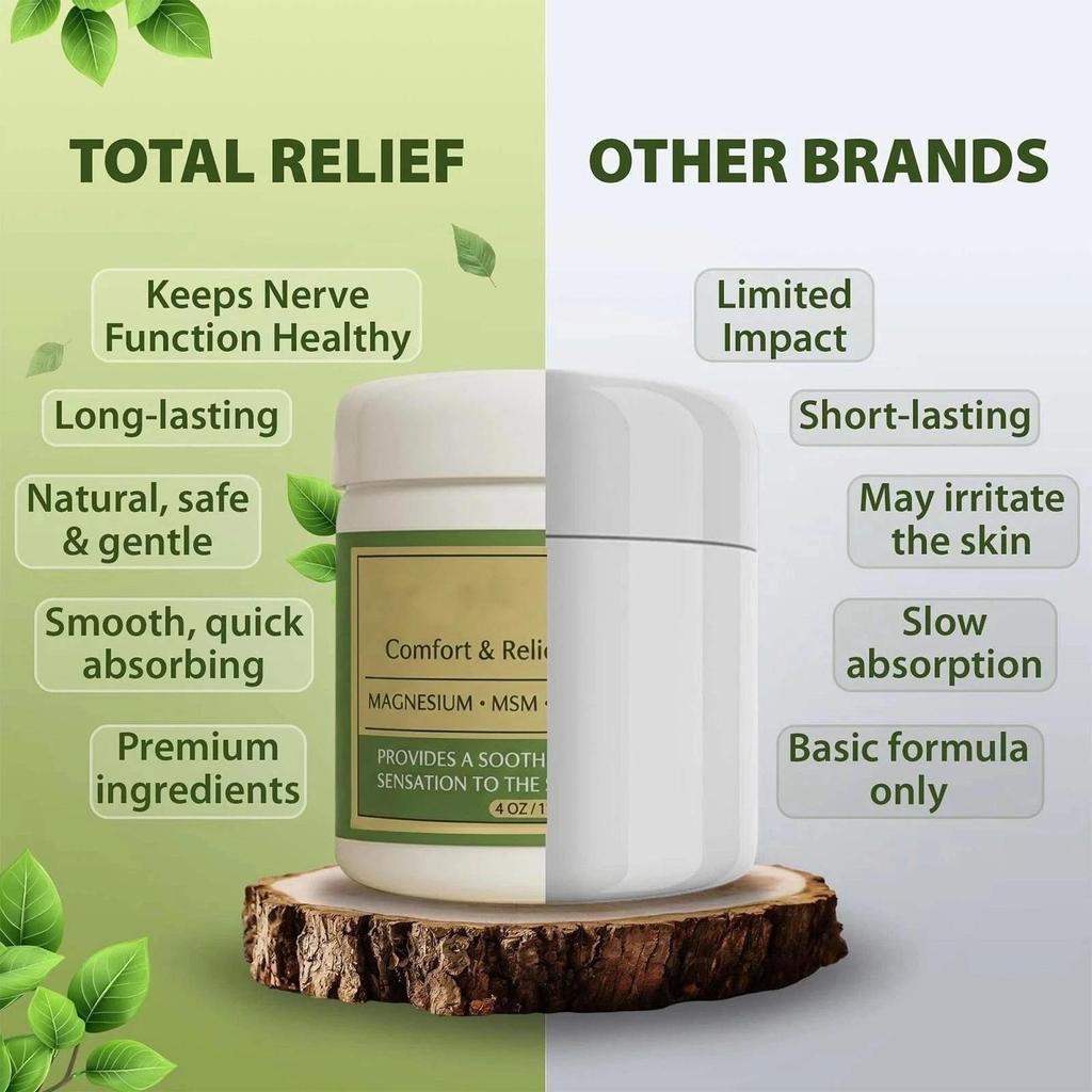 Herbal Comfort & Relief Cream | Magnesium, MSM & Arnica Body Care Balm | Soothing Ayurvedic Cream 118ml X2, NEW 2026
