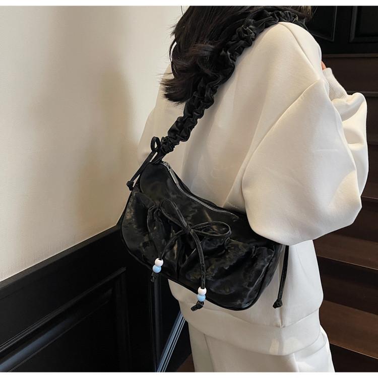 Fashion Bowknot Shoulder Bag With Nylon Material For Daily Use