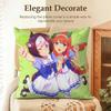 U-Uma Musume Pretty Derby Cushion Cover Natural Linen Organic Fabric Double-Sided Printing Sofa Home Decor Gift Pillow Case