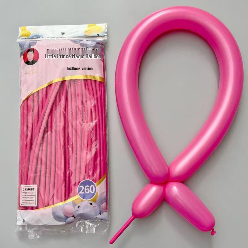 260-Piece Non-Toxic Macaron Long Balloons for Children - Magic Clown Modeling