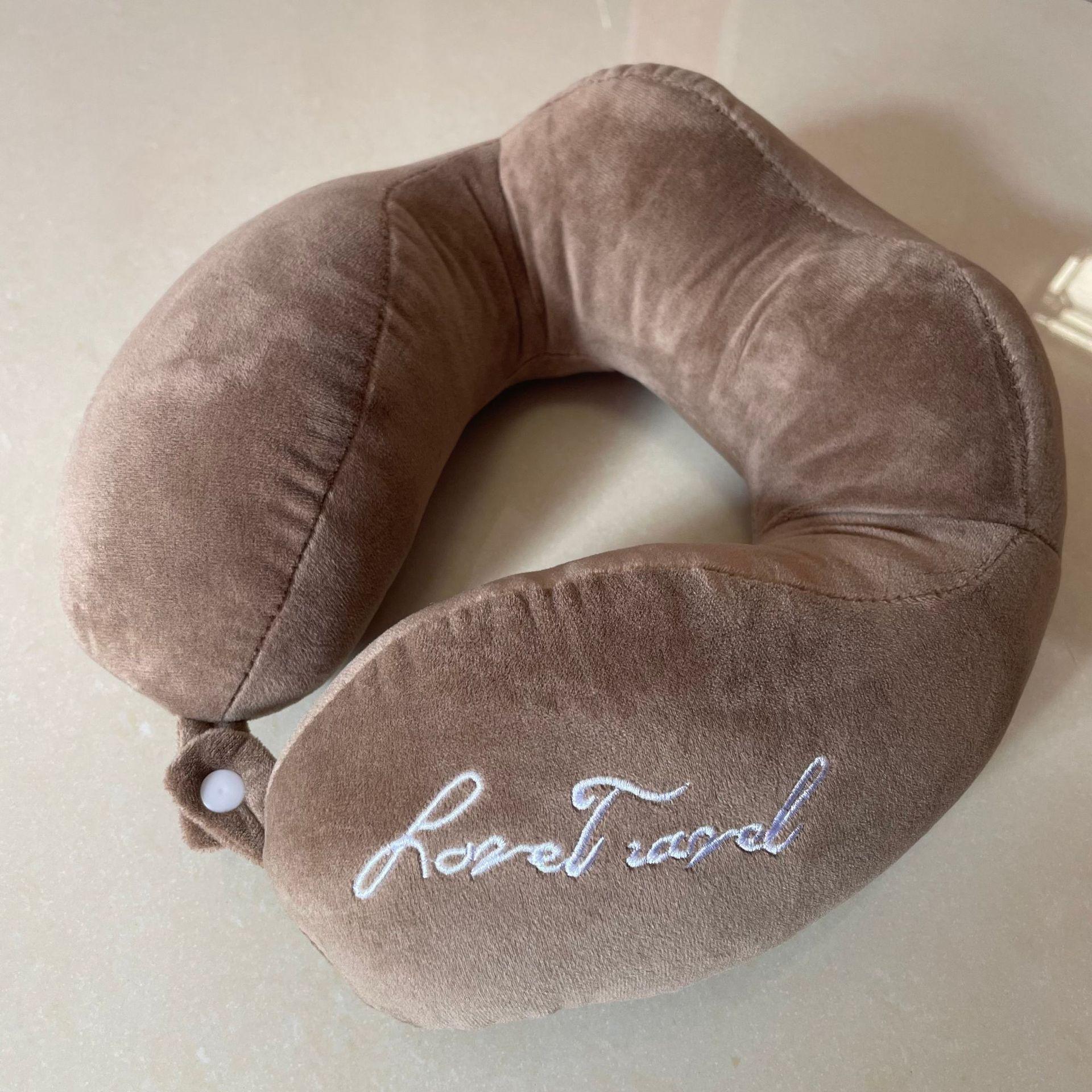 

Office Nap Pillow Airplane Car Travel Portable Cervical Pillow 30*30*12cm верблюд