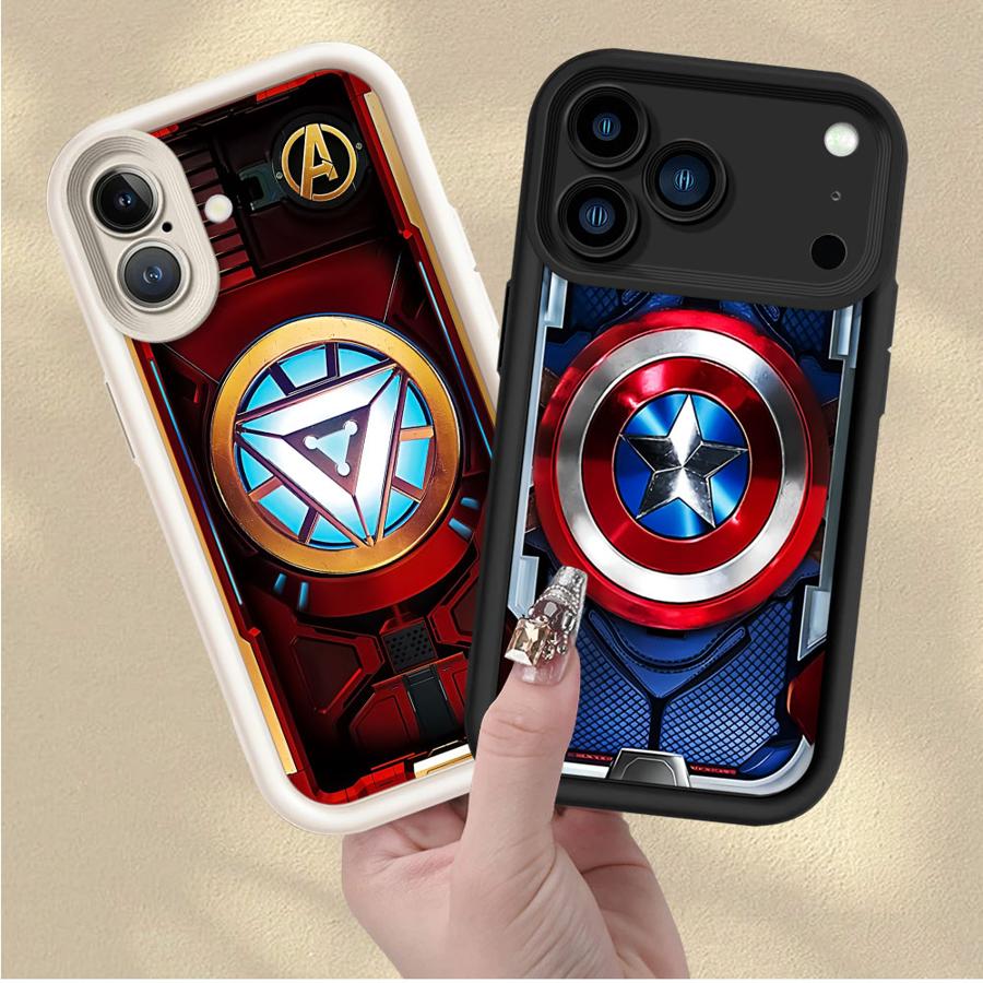 Handyhülle für iPhone XS Max 15 16 14 Plus 16e XR 17 Air 13 12 11 Pro Max Weiche Hülle Marvel Ironman Sipiderman