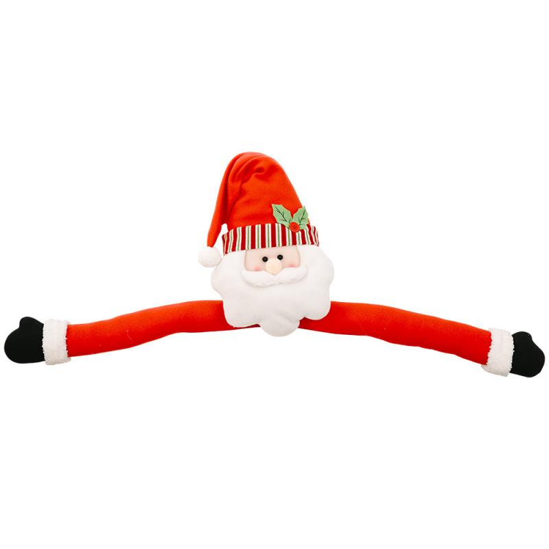 Christmas Tree Topper Cartoon Long Arm Santa Claus Snowman Reusable Holiday Decoration Xmas Tree Decoration Party Supplies