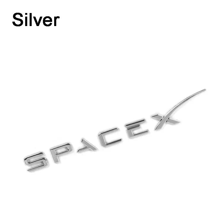 Car Sticker 2025 New Tesla ABS Car Rear Trunk Emblem for Tesla Model 3 Model S X Roadster SpaceX Refitting Badge Lettering Decal