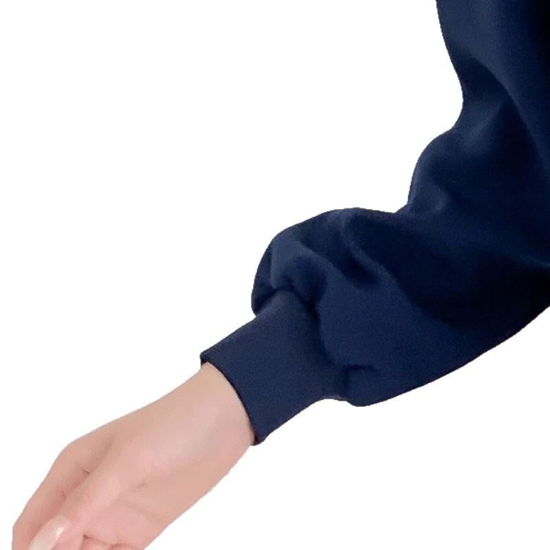 Fleece-Lined Stretch Scrub Suit: Long Sleeve, Quick-Drying for Men & Women, Ideal for Medical Staff In Autumn/Winter.
