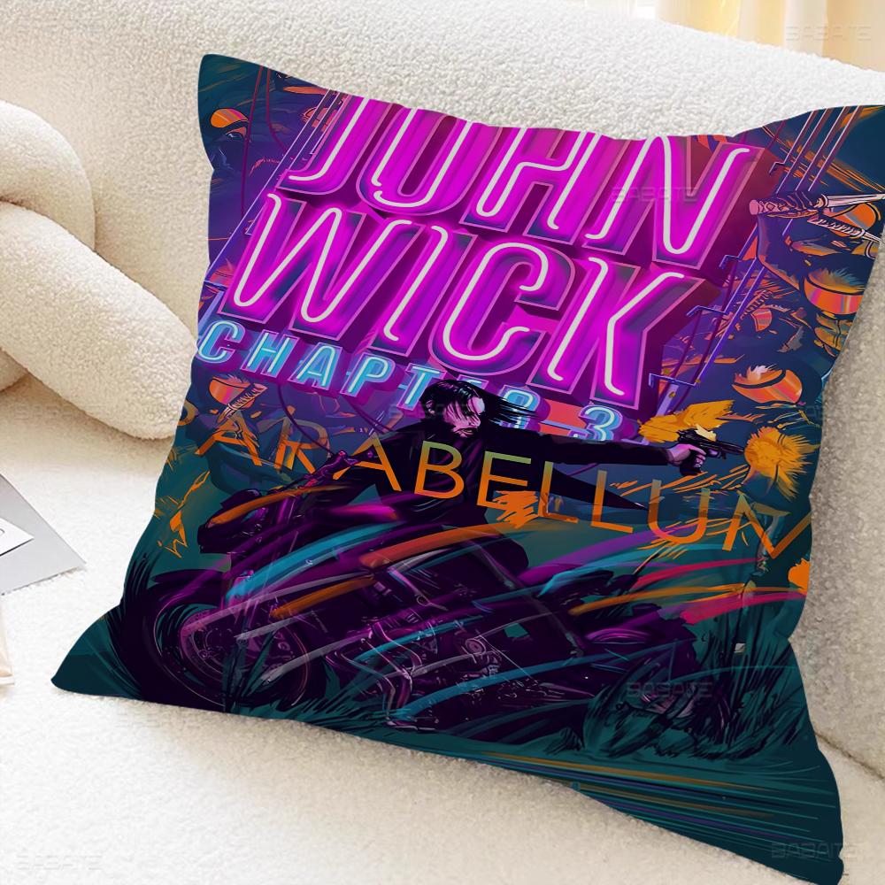 

Movie J-john Wick Chapter Pillow Anime Pillow Sofa Bed Head Pillow Cover Cushion Cover 45x45 Cm Fashion 16x16Inch