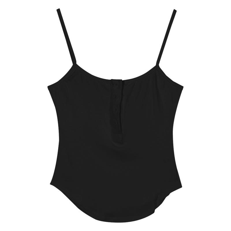 

Sweet Spice Girl Suspender Female Summer Sexy Inner Irregular Halter Short Small Vest Pure Desire Top Outer Wear XL чорний