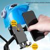 Compact Sunshade & Rain Protection Phone Holder for Helmets and Bikes