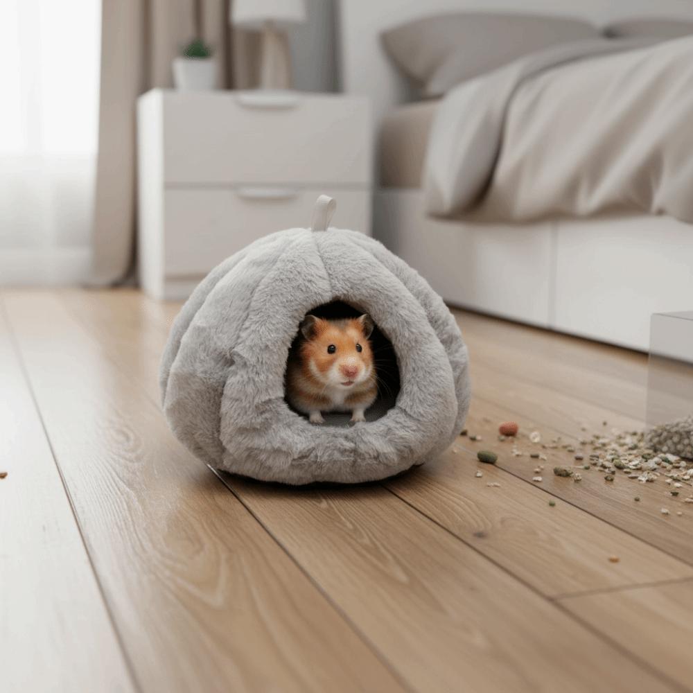 Ninho de Algodão de Inverno Espesso para Hamster Cama Quente para Rato Casa Ninho para Dormir de Coelho Sala de Estar