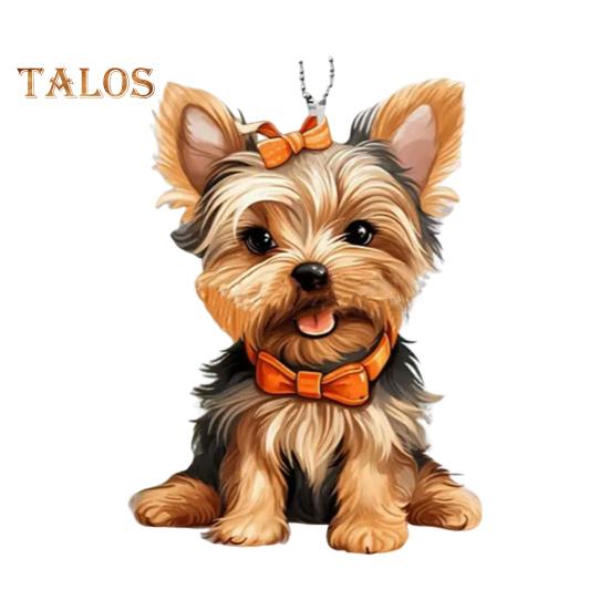 

Автомобильная подвеска, акриловая качающаяся собака, легкое автомобильное зеркало, подвесные аксессуары для салона автомобиля, сумка на плечо, школьный портфель, украшение, подвеска, подарок на день Святого Валентина D