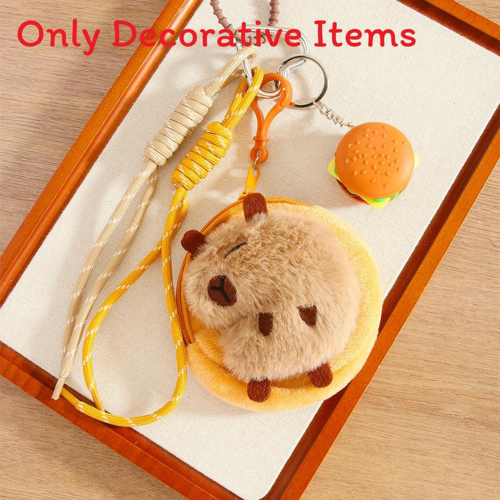 Capybara Animal Plush Bag Charm With Handmade Craft For Backpack