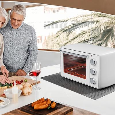Heißluftfritteuse Kaffeemaschine Hitzebeständige Unterlage Thekenmatte Arbeitsplattenofen Rutschfeste Matte Gerätebewegungsmatte Küchenzubehör