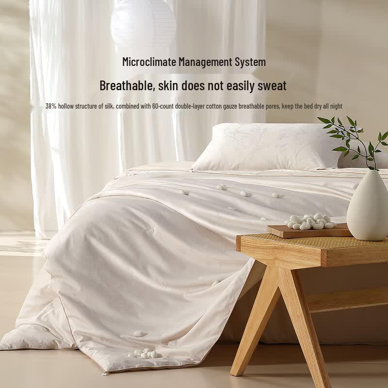 Mercury Home Textiles 100% Mulberry Silk Winter Quilt