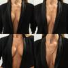Adjustable Snake Necklace Featuring Metallic Luster Irregular Shape High Quality Iron Sweater Chain for Women Gift
