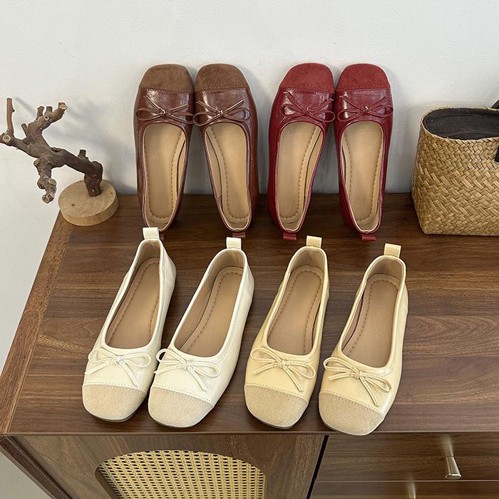 New Style Luxury Women's Retro Suede Flats Split Hoof Toe Boat Shoes Femme Mary Jeans Ballerina Shoes Zapatos Mujer