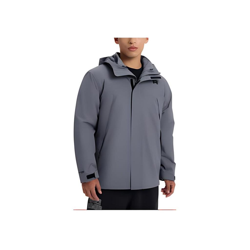 Under Armour Giacca Calda Con Cappuccio Confortevole Uomo Giacca Grigio Scuro 6001977-024