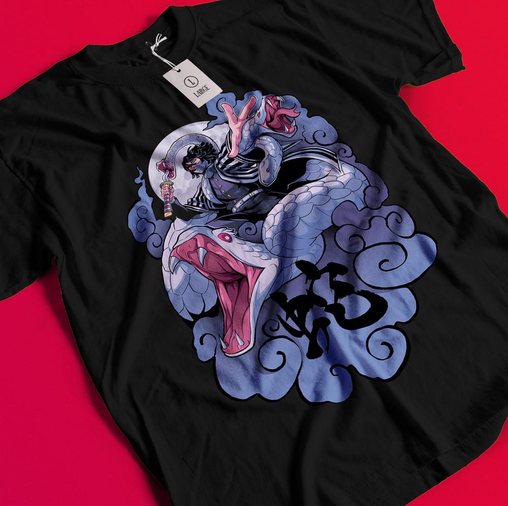 

Demon Slayer Shirt Obanai Iguro Tshirt Zenitsu T-Shirt Muzan Tanjiro Doma Tee BB311 2XL