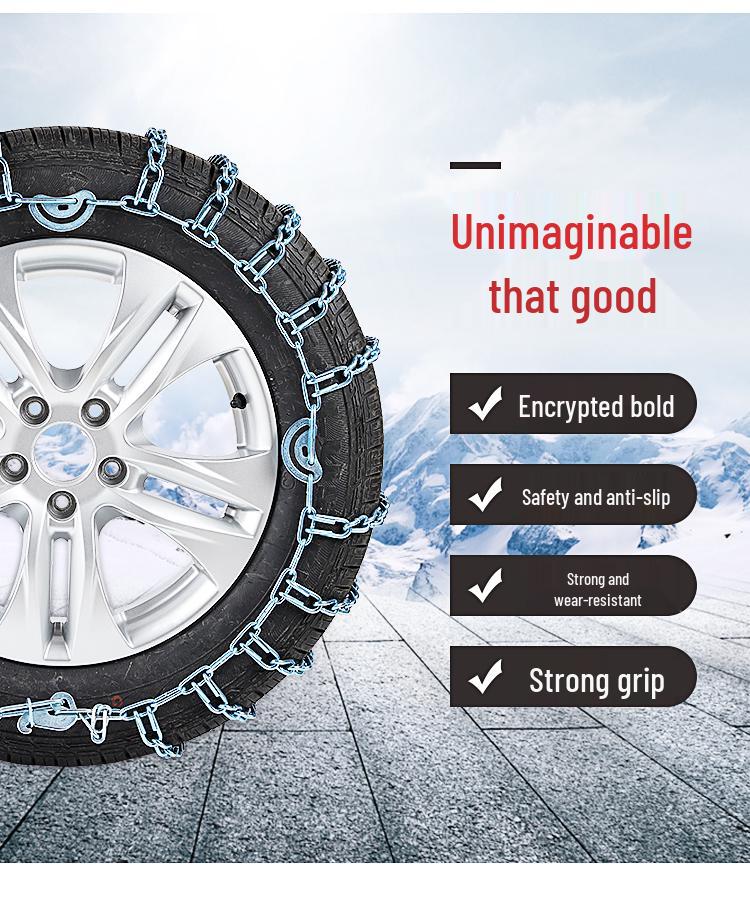 Thickened Iron Anti-Skid Chains for New RAV4 225/65R17 & 235/55R18 Snow Tires
