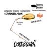 Cast&Catch 70% Lure Destroyer Composite Spinner Artificial Bait for Bass & Mandarin Fish