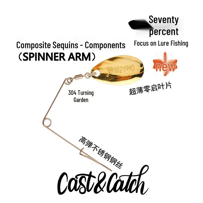 Cast&Catch 70% Lure Destroyer Composite Spinner Artificial Bait for Bass & Mandarin Fish