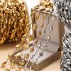 1m Stainless Steel Gold Handmade Chain Multiple Shapes Chains for DIY Necklace Bracelet Waist Chain Choker Jewelry Making Chain