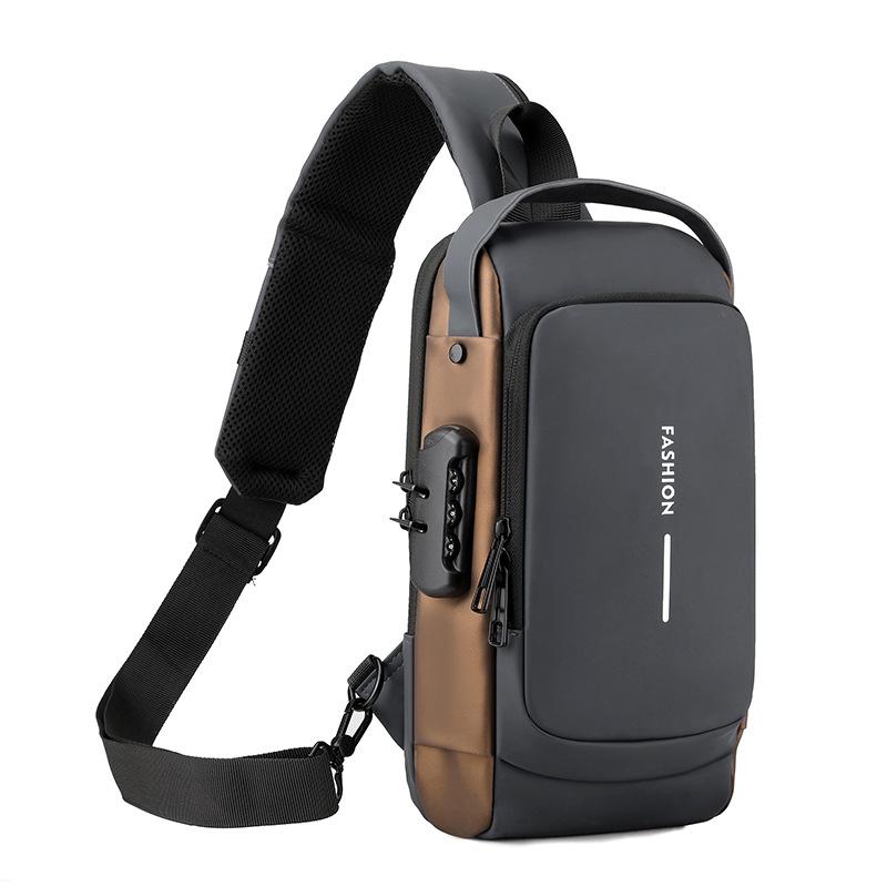 Anti-theft bag for men  Crossbody Package  Shoulder Bags  USB Charging  School  Short Trip  Messenger Bags