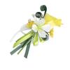 Realistic Silk Calla Boutonniere Breast Flower for Men Women Realistic Floral Brooch Multipurpose Wedding Supplies