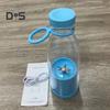 Electric Juicer Cup 380ml Rechargeable Smoothie Maker with 6 Blades BPA-Free Travel Bottle for Ice Fruit Veggie Portable Blender Home/Outdoor Use