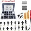 620PCS Car Fastener Clips Bumper Retainer with 30 Tools Car Plastic Rivets Fasteners Push Retainer Kit Door Trim Panel Clips