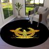 Roman SPQR Round Area Rug,Carpet Rug for Living Room Bedroom Sofa Playroom Decor,Non-slip Floor Mat