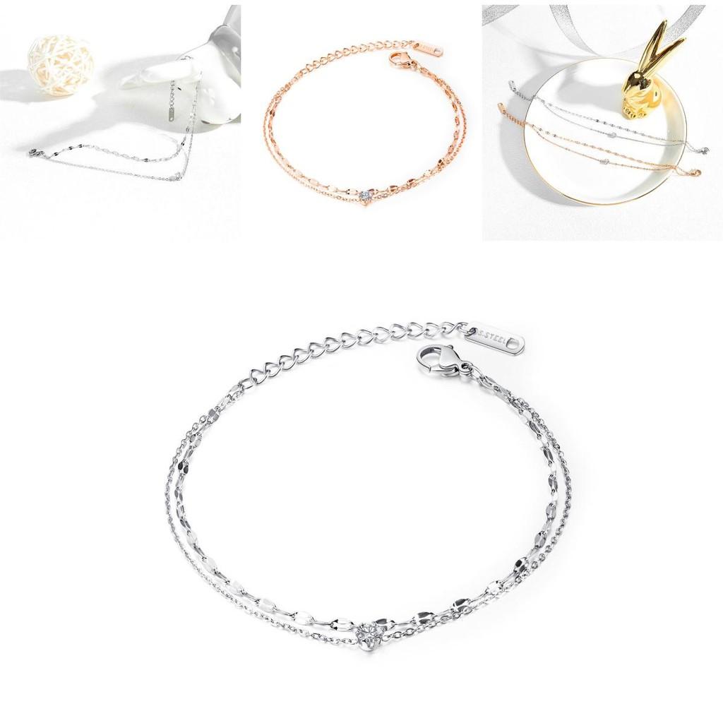 Wholesale French Style Luxury Titanium Steel Anklet Trendy And Minimalist Foot Accessories