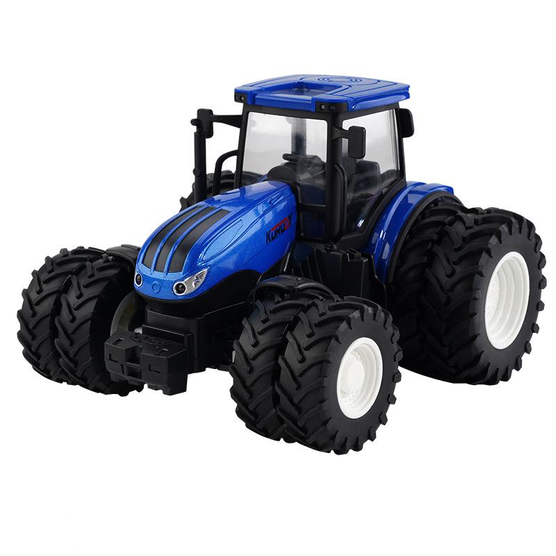 Electric Remote-Control Alloy Tractor & Harvester Toy for Kids