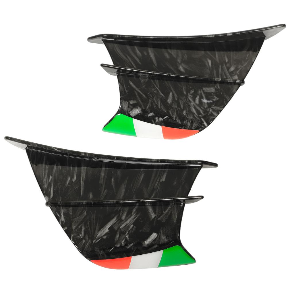 2PCs Motorcycle Wing Side Spoiler Fairings Winglets Fit for NINJA 400 250 Z900 Z1000 Bright Marble