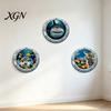 Bathroom Wall Decor for Kids 3Pcs Underwater World Sticker, Ocean Animals Decals, Peel And Stick Vinyl Fantasy Bubble Accents Stickers, 3D