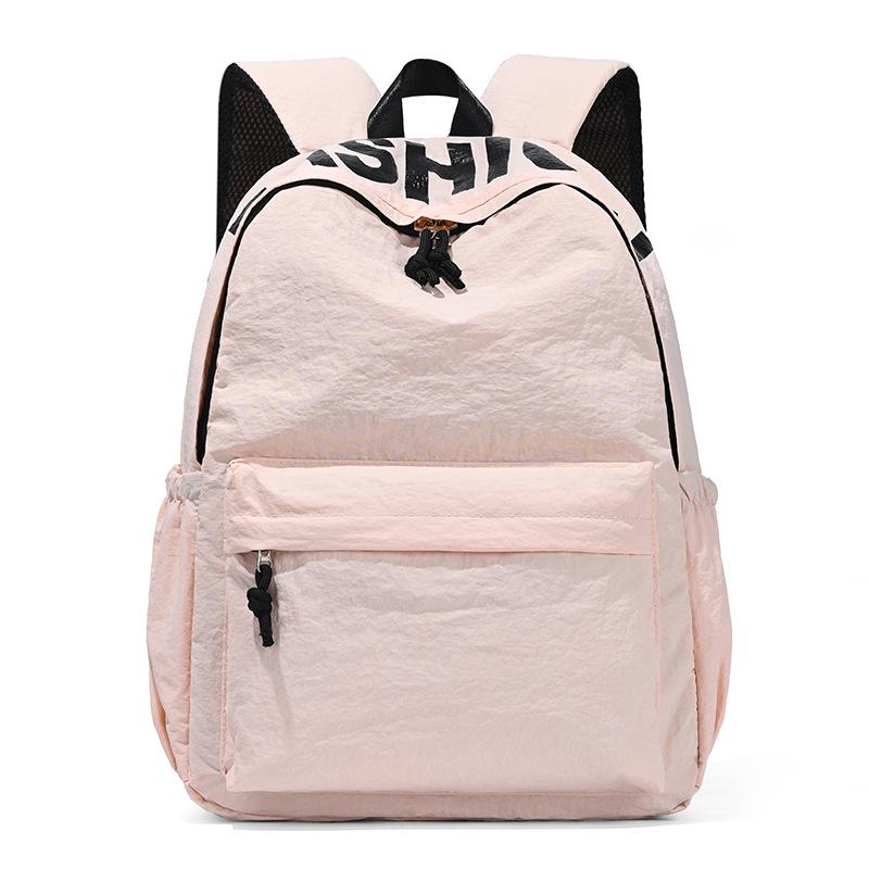 Schoolbag1011 new college student lightweight Korean lazy style ins schoolbag female junior high school student Mori high-end backpack