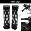 Motorcycle CNC Aluminum Handlebar Grips 1" 25mm Rubber Hand Grips 1Pair Fit For Harley 2002-2017 VRSC 1996-Later XL 2008-2013 XR