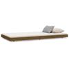 823492 vidaXL Cadre de lit Marron miel 100x200 cm Bois de pin massif
