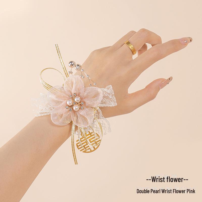 

Элегантный корсаж невесты на запястье, свадебные украшения для сестры, свадебный браслет