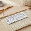 Instants Knitting Gauge Ruler Plastic Stitching and Row Counter for Crochet and Crafting Measurements
