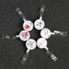 1pc Unisex Office Supplies Retractable Badge Holder Key Ring Lanyards Nurse ID Name Card