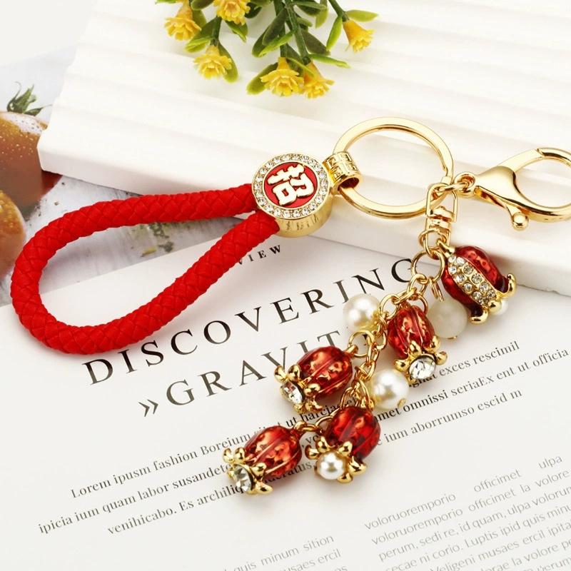 1 Stück Granatapfelblüten Tasche Anhänger Charme Dangle Perle Atemberaubender Taschenanhänger