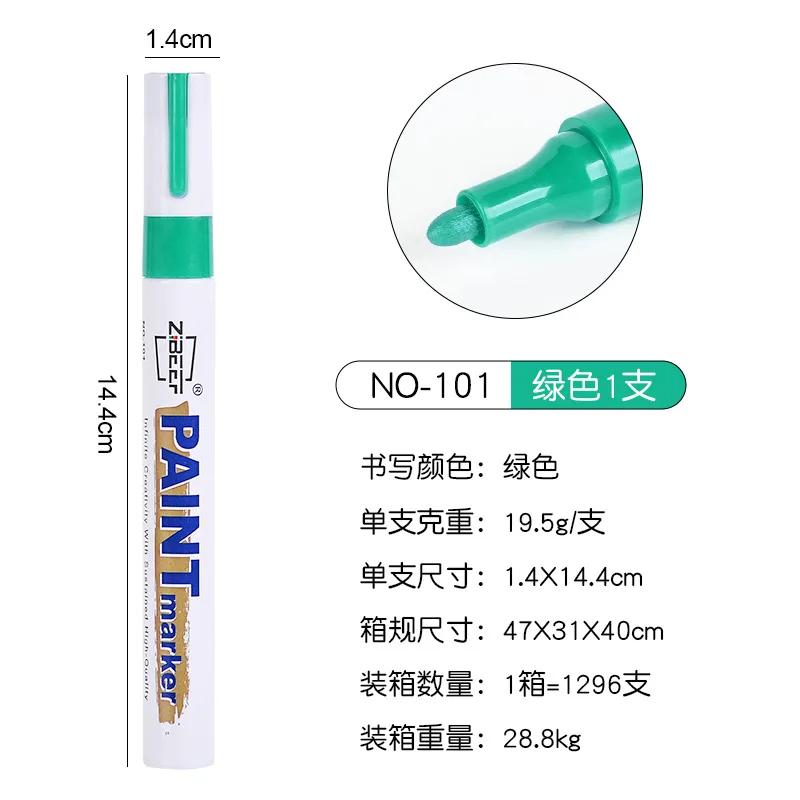 1pc Paint Pen Metal Paint Refill Pen Waterproof Colorful Oil-based Markers Industrial Marking Painting Graffiti Paint Oil Pen